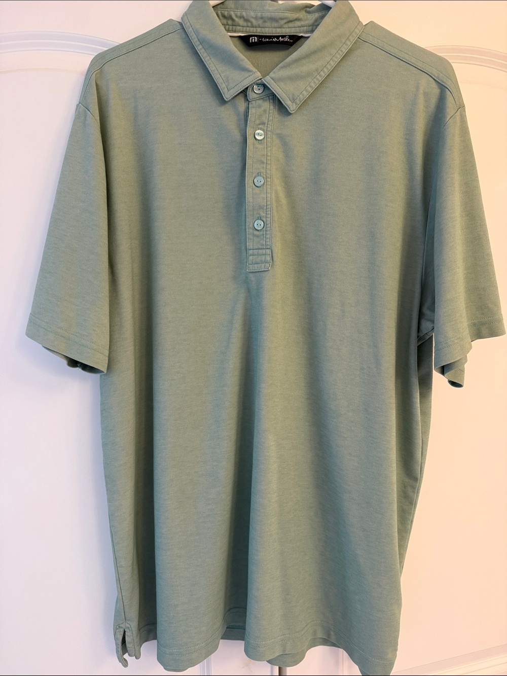 Travis Mathew Light Sage Green Polo